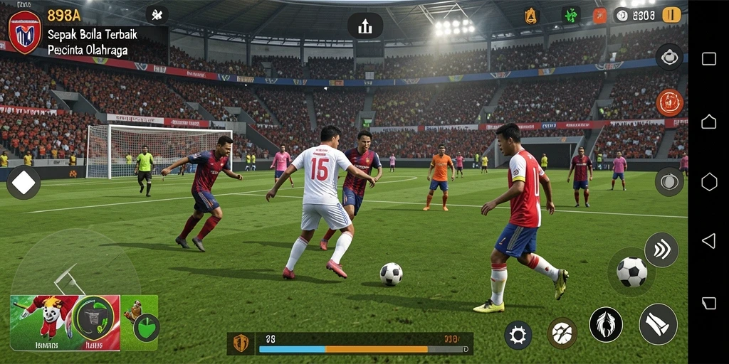 Tampilan gameplay seru dari game sepak bola 898A.