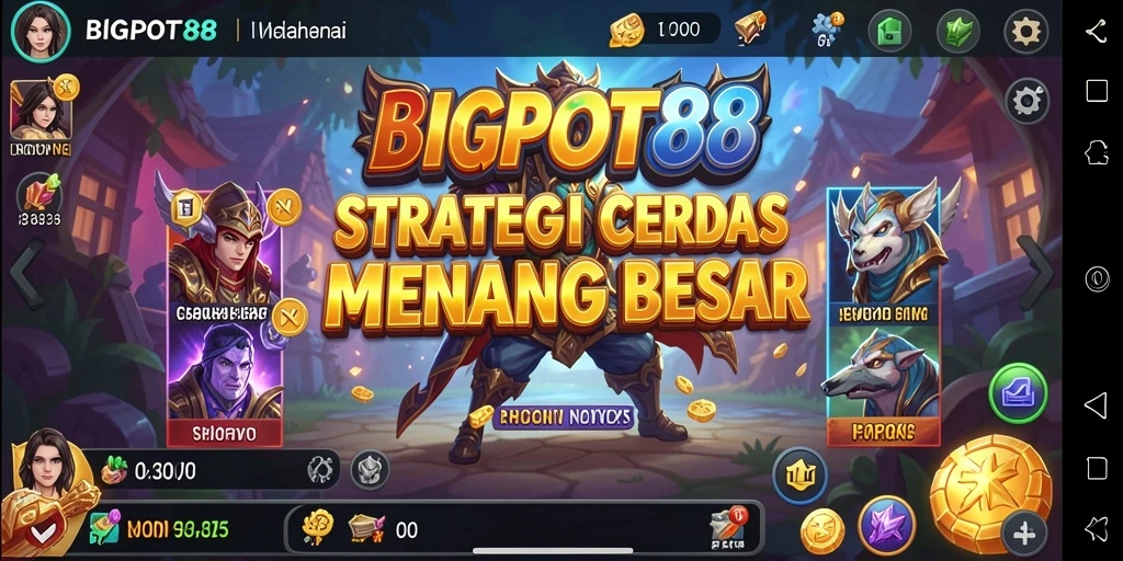 Screenshot dari gameplay BIGPOT88 menunjukkan strategi dan pertempuran yang mendebarkan.