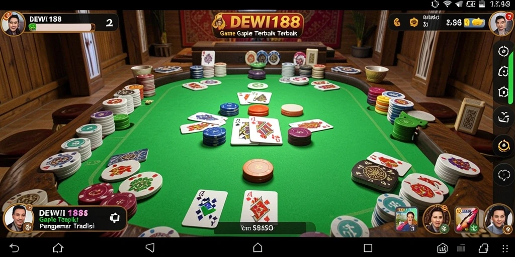 Tampilan gameplay seru dan menegangkan di DEWI188.