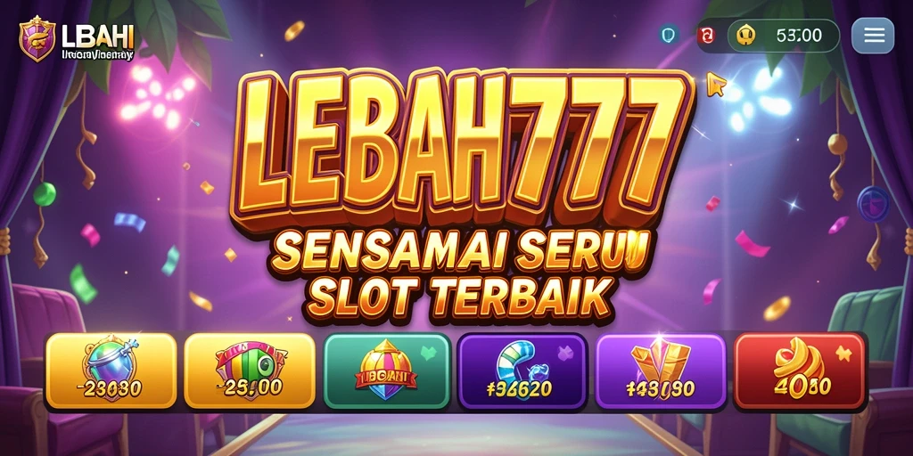 Tampilan menarik dari gameplay LEBAH777 yang menyoroti mesin slot.