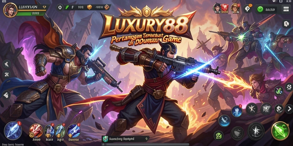 Gameplay intens LUXURY88 dengan pertarungan seru dan karakter unik.