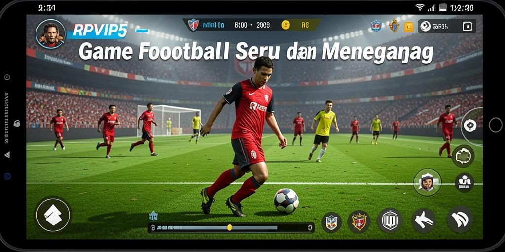 Gameplay RPVIP5 yang menegangkan di lapangan sepak bola.